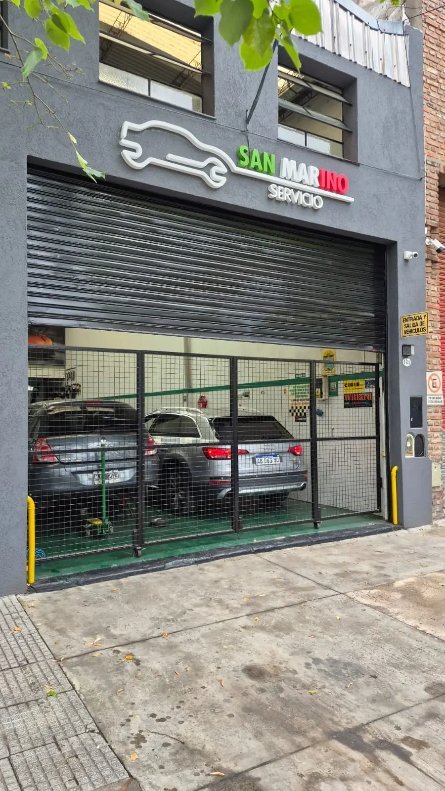 Entrada del taller